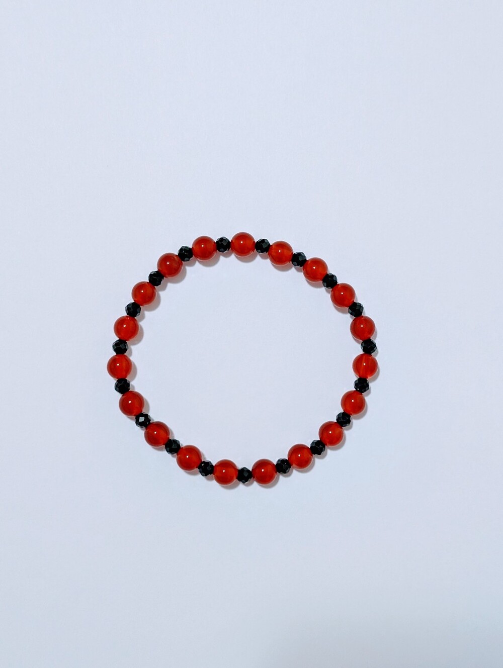 Carnelian/Black Spinel Bracelet - Picture 2 of 4